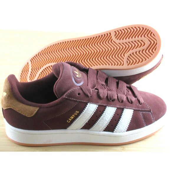 Adidas Men's Campus 00s Suede Shoes Fox Brown White Orange Sizes NIB JS3785 - Picture 2 of 6